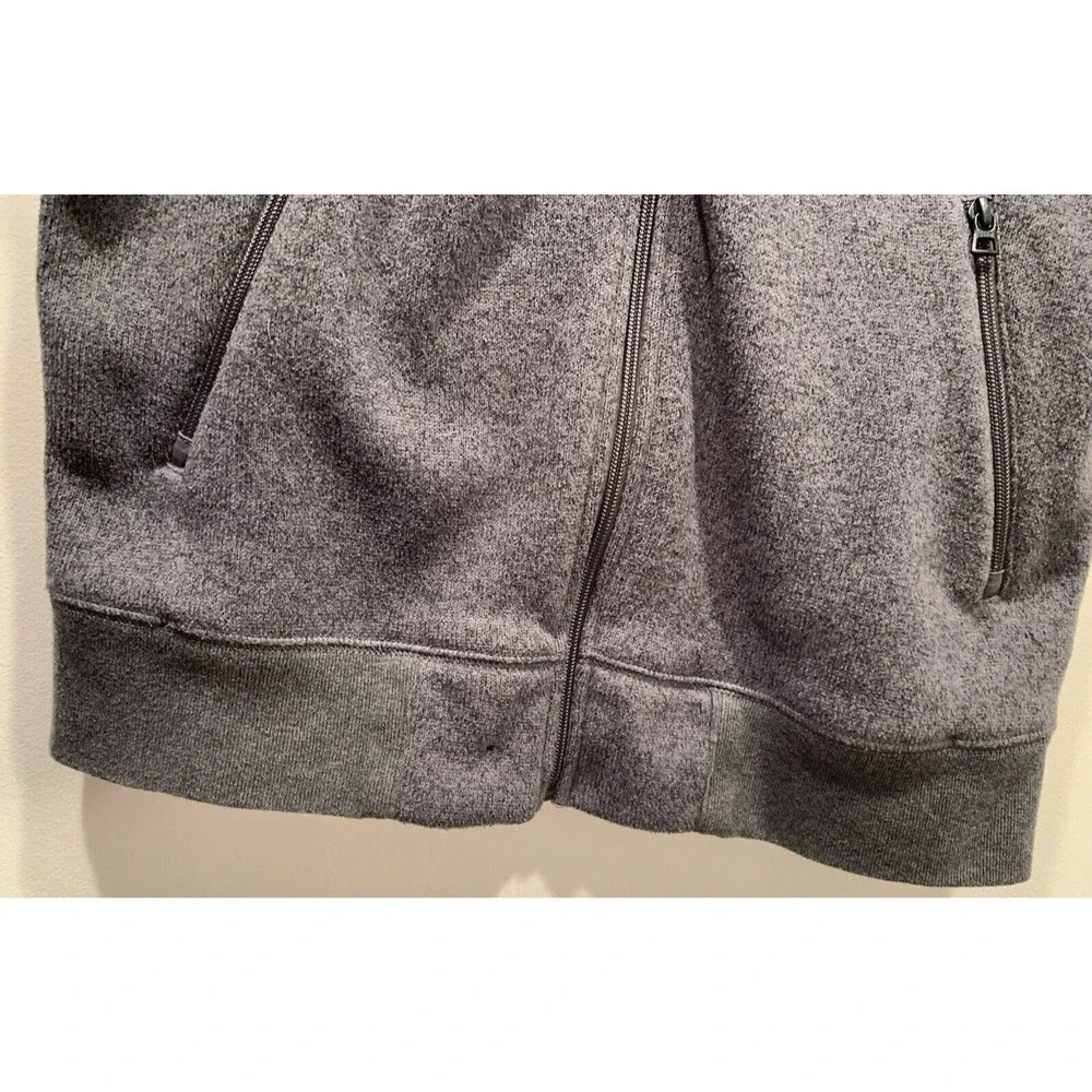 Vest Full Zip Pockets Summit Grey Fleece J.Crew Knit Wear Mens MED  VGUC